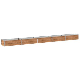 vidaXL Cama De Jard&iacute;n Elevada Madera Marr&oacute;n 400 X 40 X 24 Cm Vidaxl