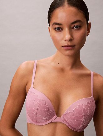 Calvin Klein Push Up Plunge Bra - Perfectly Fit Lace
