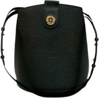 Louis Vuitton Pre-owned Bucket Bags, female, Black, Size: ONE SIZE Pre-owned Cluny Epi Shoulder Bag