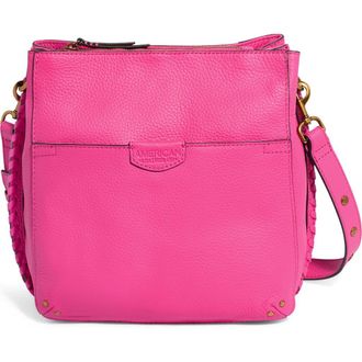 American Leather Co. Luca Triple Pocket Leather Crossbody Bag in Knockout Pink at Nordstrom Rack