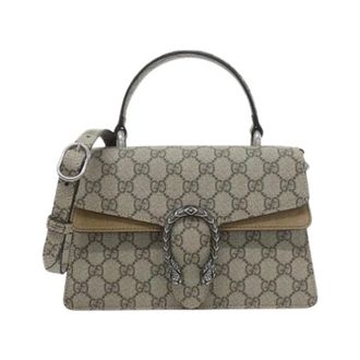 Gucci Pre-owned Dionysus GG Supreme schoudertas - Dames - Pre-owned - Beige - Maat: ONE Size