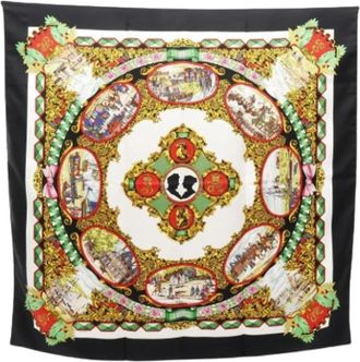 Herm&egrave;s Pre-owned Scarves, female, Multicolor, Size: ONE SIZE Pre-owned LEntente Cordiale Scarf