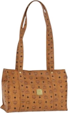 MCM Pre-owned Tote Bags, female, Brown, Size: ONE SIZE Pre-owned Tote Bag