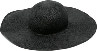 Junya Watanabe Hats, female, Black, Size: ONE SIZE Wool Blend Round Top Hat