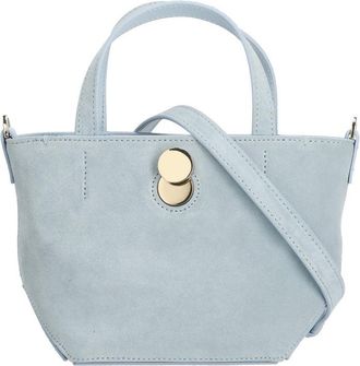 Fabiana Filippi Compact Mini Tote Bag in Soft Suede Leather with Unique Fastenings