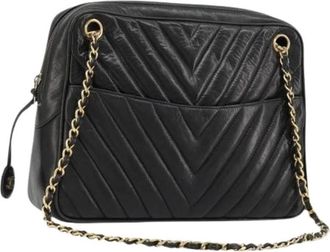 Chanel Pre-owned Vintage Shoulder Bag - Dames - Vintage Schoudertas - Zwart - ONE Size - Vintage