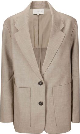 STUDIO NICHOLSON Conde blazer - women - Cotton/Viscose/Nylon/Cotton - 8 - Neutrals