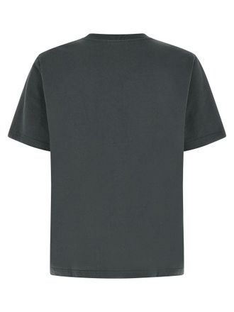 Maison Kitsun&eacute; Logo-Embroidered Cotton T-shirt - Charcoal