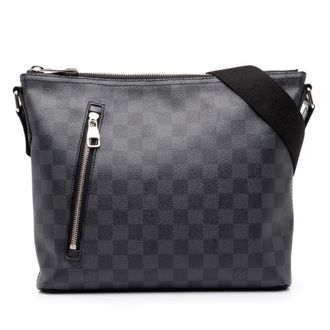 Louis Vuitton Black Pvc Leather Shoulder Bag (Pre-Owned)