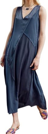 Go Silk Twirl Wave Dress In Agave