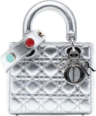 Dior Pre-owned Dior Small Metallic Grained Calfskin Cannage My ABC Lady Ladies PTOKRGRF64SC7JWZ