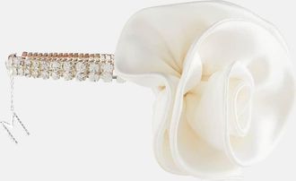 Magda Butrym Floral-applique crystal-embellished choker