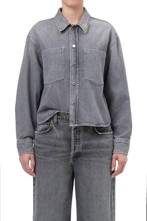 A Gold E Juna Long Sleeve Shirt In Headlight