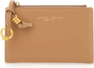 Gianni Chiarini Wallets & Cardholders, female, Beige, Size: ONE SIZE Smooth Leather Wallet