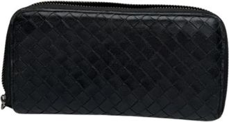 Bottega Veneta Pre-owned Vintage Portemonnee - Dames - Vintage Accessoires - Zwart - ONE Size - Vintage