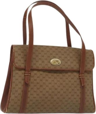 Gucci Pre-owned Vintage Schoudertas - Dames - Vintage Schoudertas - Beige - ONE Size - Vintage