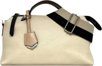 Fendi Pre-owned Vintage Schoudertas - Dames - Vintage Handtas - Beige - ONE Size - Leer - Vintage