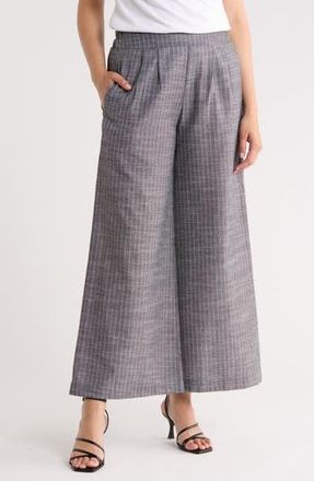 Renee C Print Wide Leg Pants in Black/White at Nordstrom Rack, Size X-Large