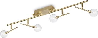 Netlighting Maracas 4 Light Ceiling Light Antique Brass