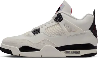 Nike Jordan Mens Air Jordan 4 Retro Flight Club Shoes in White | IM4002-100