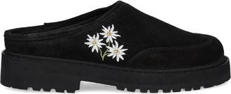 Diemme Maggiore Stella muiltjes met plateauzool - Zwart