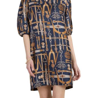Tyler B&ouml;e Audrey Silk Audrey Equestrian Status Dress In Navy