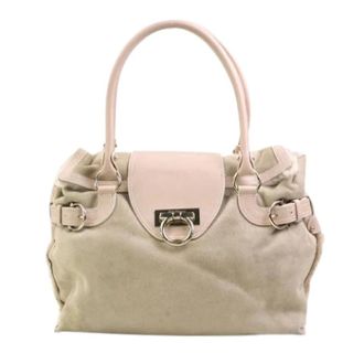 Ferragamo Pre-owned Handbags, female, Beige, Size: ONE SIZE Pre-owned Shoulder bag