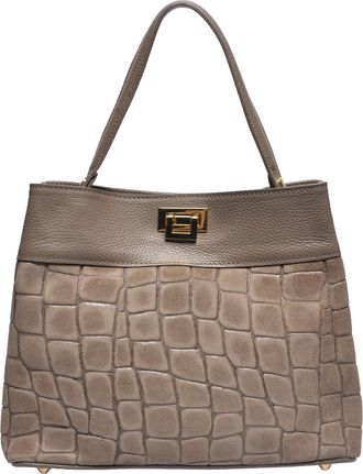 Anna Luchini Beige Rundleer Tas