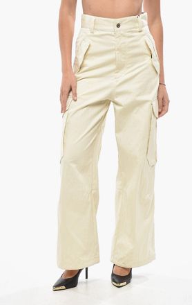 Bottega Veneta Pantaloni Cargo in Misto Cotone con Coulisse sul Fondo Bottega Veneta