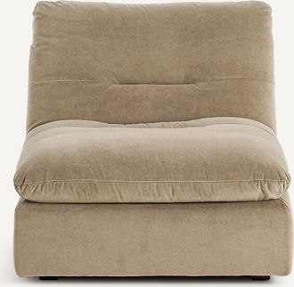 AM.PM Modulaire haardstoel in stonewashed fluweel, GIULIANO