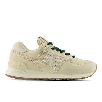 New Balance Womens 574 in Beige Suede/Mesh, size 3.5 Narrow