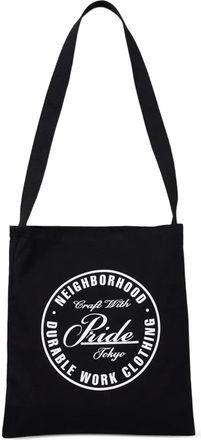 Neighborhood Borsa tote con stampa - Nero