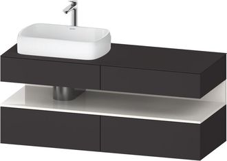 Duravit Duravit - Qatego Consola Mueble Bajo Lavabo, 2 Cajones, 2 Cajones
