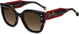 Carolina Herrera Zonnebril - Dames - Zonnebrillen - Bruin - 51 MM - Accessoires