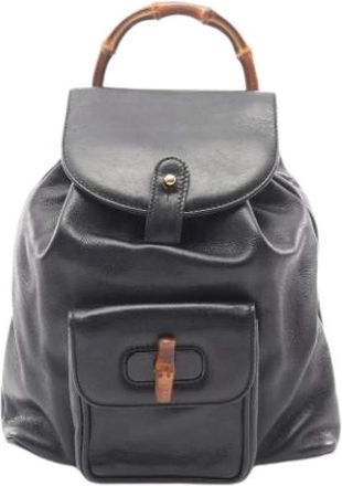 Gucci Pre-owned Backpacks, female, Black, Size: ONE SIZE Pre-owned Vintage Backpack