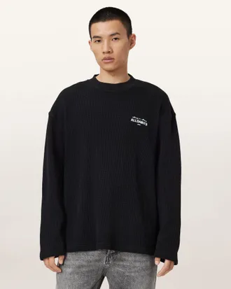 AllSaints Cotton Herald Oversized Crew T-Shirt, Size: XXL