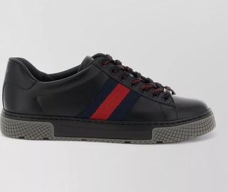 Gucci leather lace-up sneakers