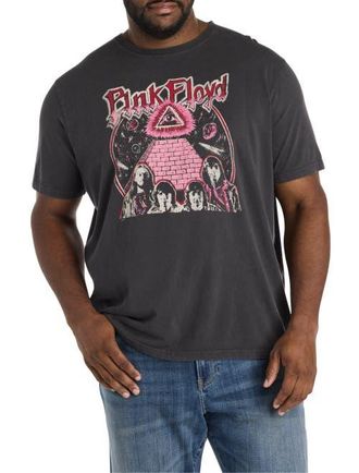 Lucky Brand Big & Tall Pink Floyd Graphic Tee in Jet Black at Nordstrom, Size 4X Big