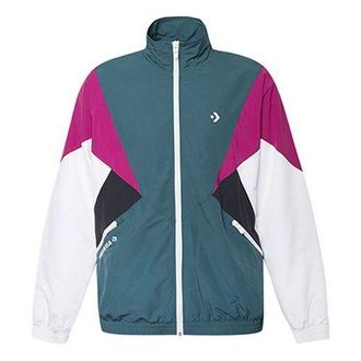 Converse Mens Classic Contrast Jacket Green 10018363-A02