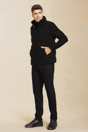 Naked Cashmere Cody Cashmere Puffer Vest in Black at Nordstrom, Size X-Large