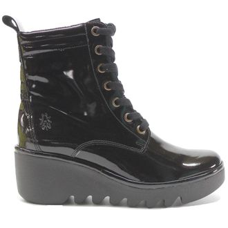 FLY London BIAZ329FLY Atlantis Leather Womens Ankle Boots - Black - Size:UK 4