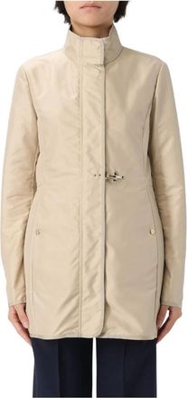 Fay Blauwe Gewatteerde Jas voor Vrouwen - Dames - Mantel - Beige - M - Jassen