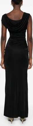 Versace Womens Dress Black Viscose