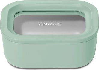 Caraway Mini Rectangle Glass Food Storage Container in Mist at Nordstrom