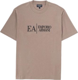 Emporio Armani T Shirt With Icon Embroidery