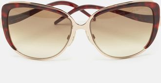 Roberto Cavalli Brown Gradient Rosmarino 654S Oversized Sunglasses