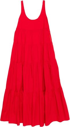 Michael Kors Abito con balze - Rosso