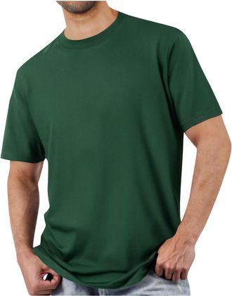 Generic Quick Dry T Shirt Mens Ireland T Shirt Green Polo Tops for Men Cotton Traders Mens Brazil Slim Top Short Sleeve Men White