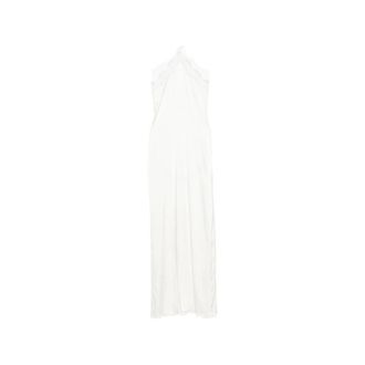 Os&eacute;ree Lace-trim Halterneck Maxi Dress