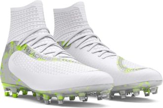 Under Armour Highlight LAX MC 3028659-100 Mens White Lacrosse Cleats TF8540